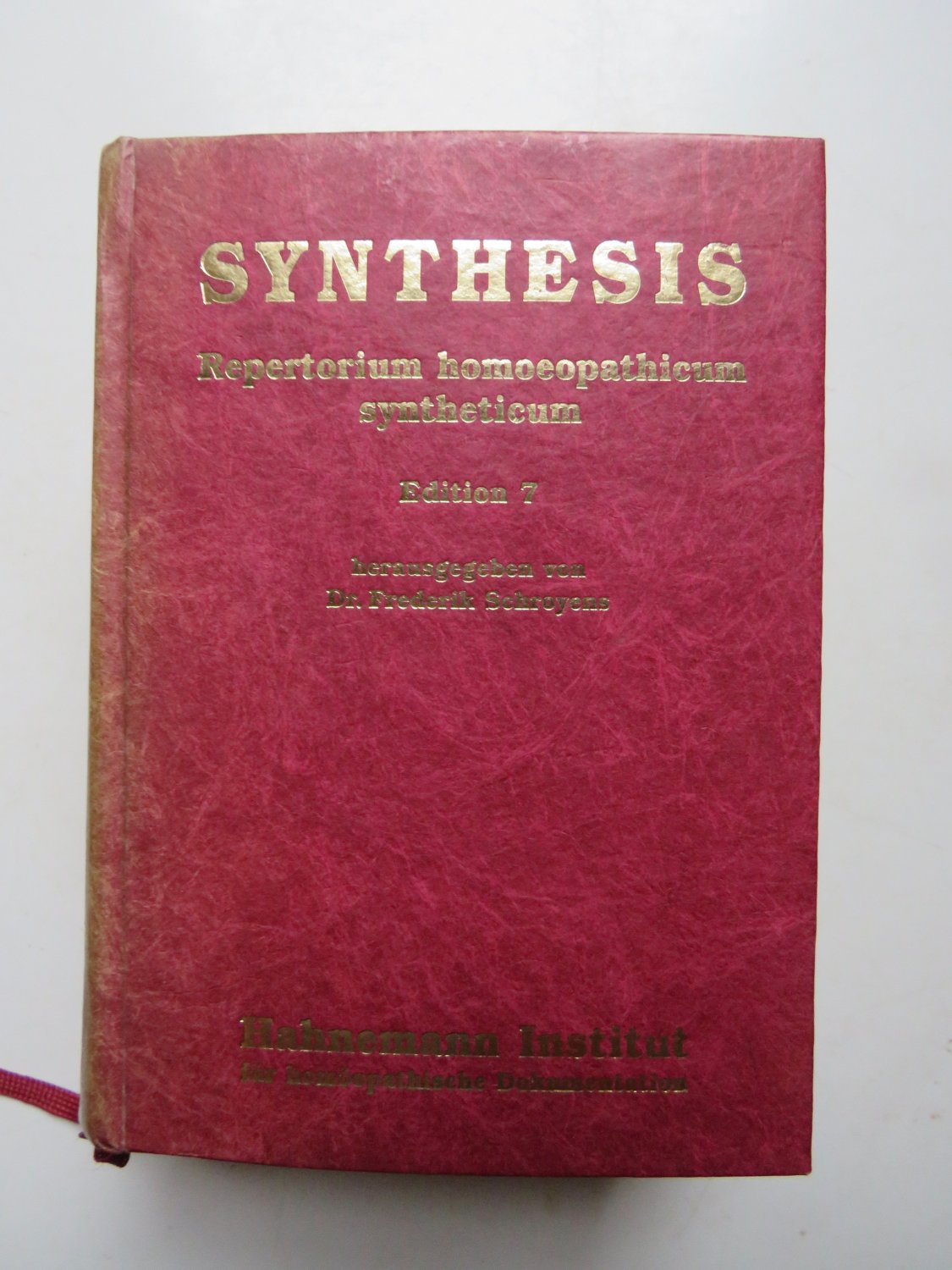 Synthesis Repertorium Homeopathicum … Synthesis: Repertorium Homeopathicum Syntheticum by Frederik